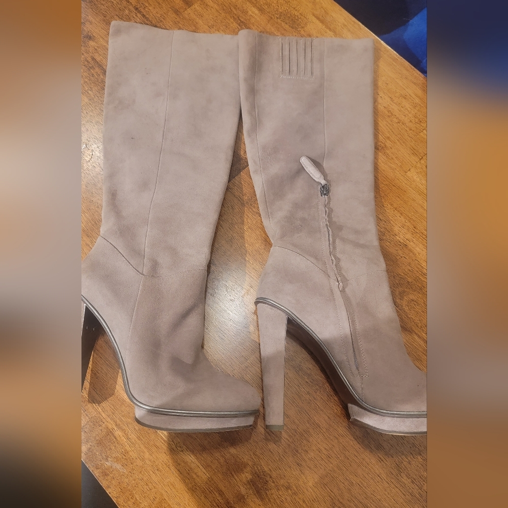 Elegant Tan Leather Women's 5inch High Boots